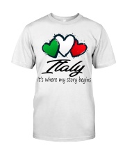 Italy Story Begins MR0197 Classic T-Shirt front