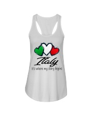 Italy Story Begins MR0197 Ladies Flowy Tank tile