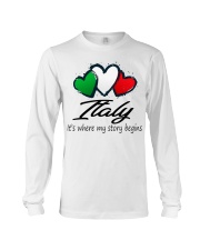 Italy Story Begins MR0197 Long Sleeve Tee tile