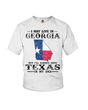 Live In Georgia But Texas In My DNA Youth T-Shirt tile