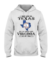 Live In Texas But Virginia In My DNA Hooded Sweatshirt tile