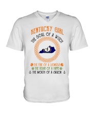 Kentucky Girl V-Neck T-Shirt tile
