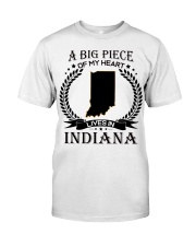 A Big Piece Of My Heart Lives In Indiana Classic T-Shirt front