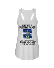 Live Pennsylvania Vermont In My DNA Ladies Flowy Tank tile