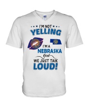 I'm A Nebraska Girl V-Neck T-Shirt tile