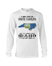 Live In North Carolina But Idaho My DNA Long Sleeve Tee tile