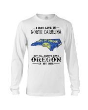 Live In North Carolina But Oregon My DNA Long Sleeve Tee tile