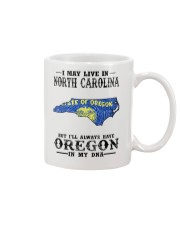 Live In North Carolina But Oregon My DNA Mug tile