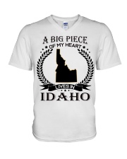 A Big Piece Of My Heart Lives In Idaho V-Neck T-Shirt tile