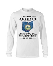 Live In Ohio But Vermont In My DNA Long Sleeve Tee tile