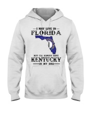 Live In Florida But Kentucky In My DNA Hooded Sweatshirt tile
