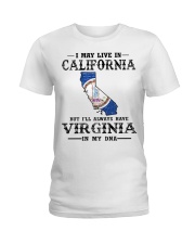 Live In California But Virginia In My DNA Ladies T-Shirt tile