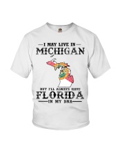 Live In Michigan But Florida In My DNA Youth T-Shirt tile