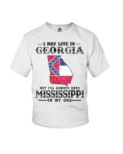 Live In Georgia But Mississippi In My DNA Youth T-Shirt tile