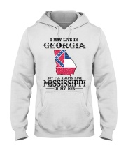 Live In Georgia But Mississippi In My DNA Hooded Sweatshirt tile