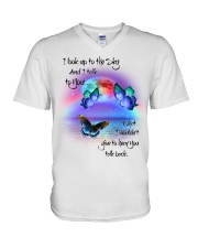 Butterfly Hear You Talk Back PT0130 V-Neck T-Shirt tile
