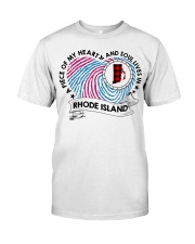 Rhode Island A Piece Of My Heart MR0189 Classic T-Shirt front