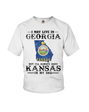 Live In Georgia But Kansas In My DNA Youth T-Shirt tile