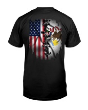 KTLD001 Illinoisan and American Flag Classic T-Shirt back