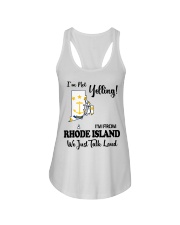 I'm From Rhode Island Ladies Flowy Tank tile