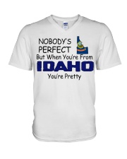 From Idaho You're Pretty V-Neck T-Shirt tile