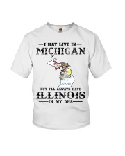 Live In Michigan But Illinois In My DNA Youth T-Shirt tile
