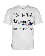 Virginia Misses Me Too V-Neck T-Shirt tile