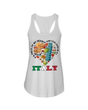 Italy A Piece Of My Heart MR0195 Ladies Flowy Tank tile