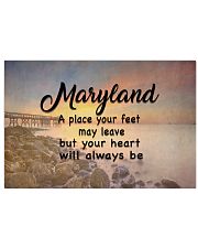 Maryland A Place Your Feet May Leave 17x11 Poster front