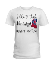 Mississippi Misses Me Too Ladies T-Shirt tile