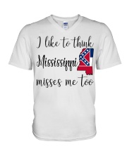 Mississippi Misses Me Too V-Neck T-Shirt tile
