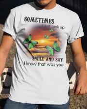 Butterfly Sometimes I Just Look Up SB3745 Classic T-Shirt apparel-classic-tshirt-lifestyle-28