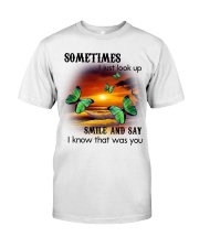 Butterfly Sometimes I Just Look Up SB3745 Classic T-Shirt front