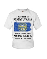 Live In Pennsylvania But Nebraska In My DNA Youth T-Shirt tile