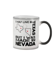 Live In Texas But Made In Nevada Color Changing Mug tile