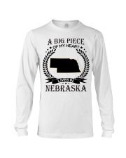 A Big Piece Of My Heart Lives In Nebraska Long Sleeve Tee tile
