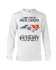 Live In North Carolina But Detroit My DNA Long Sleeve Tee tile