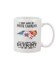 Live In North Carolina But Detroit My DNA Mug tile