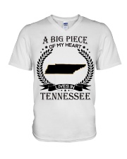 A Big Piece Of My Heart Lives In Tennessee V-Neck T-Shirt tile
