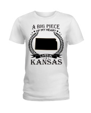 A Big Piece Of My Heart Lives In Kansas Ladies T-Shirt tile