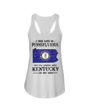 Live In Pennsylvania But Kentucky In My DNA Ladies Flowy Tank tile