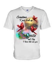 Bird Smile And Say PT0142 V-Neck T-Shirt tile