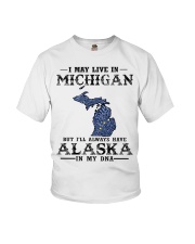 Live In Michigan But Alaska In My DNA Youth T-Shirt tile
