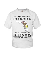 Live In Florida But Illinois In My DNA Youth T-Shirt tile