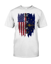 Indiana American Flag Classic T-Shirt front