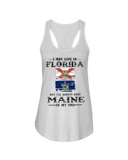 Live Florida Maine In My DNA Ladies Flowy Tank tile