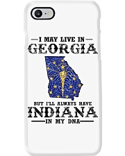 Live In Georgia But Indiana In My DNA Phone Case tile