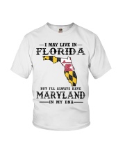 Live In Florida But Maryland In My DNA Youth T-Shirt tile