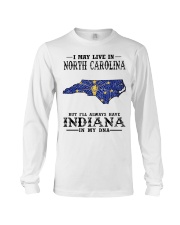 Live In North Carolina But Indiana My DNA Long Sleeve Tee tile