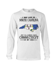 Live In North Carolina But Connecticut My DNA Long Sleeve Tee tile